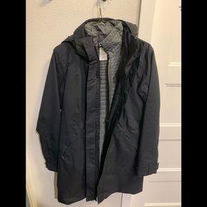 2-1 long Patagonia jacket with removable shell
